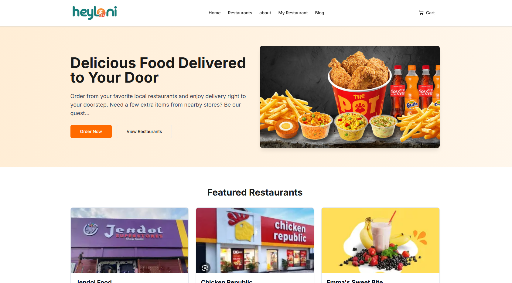 Heyloni NG: Food Delivery